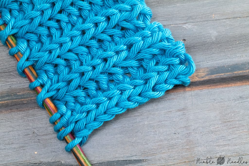 invisibe brioche stitch selvage