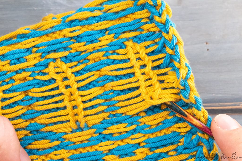different way to start ladder back jacquard once with m1pl and once with m1bl