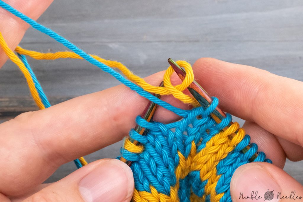 using a backward loop increase to start the ladder