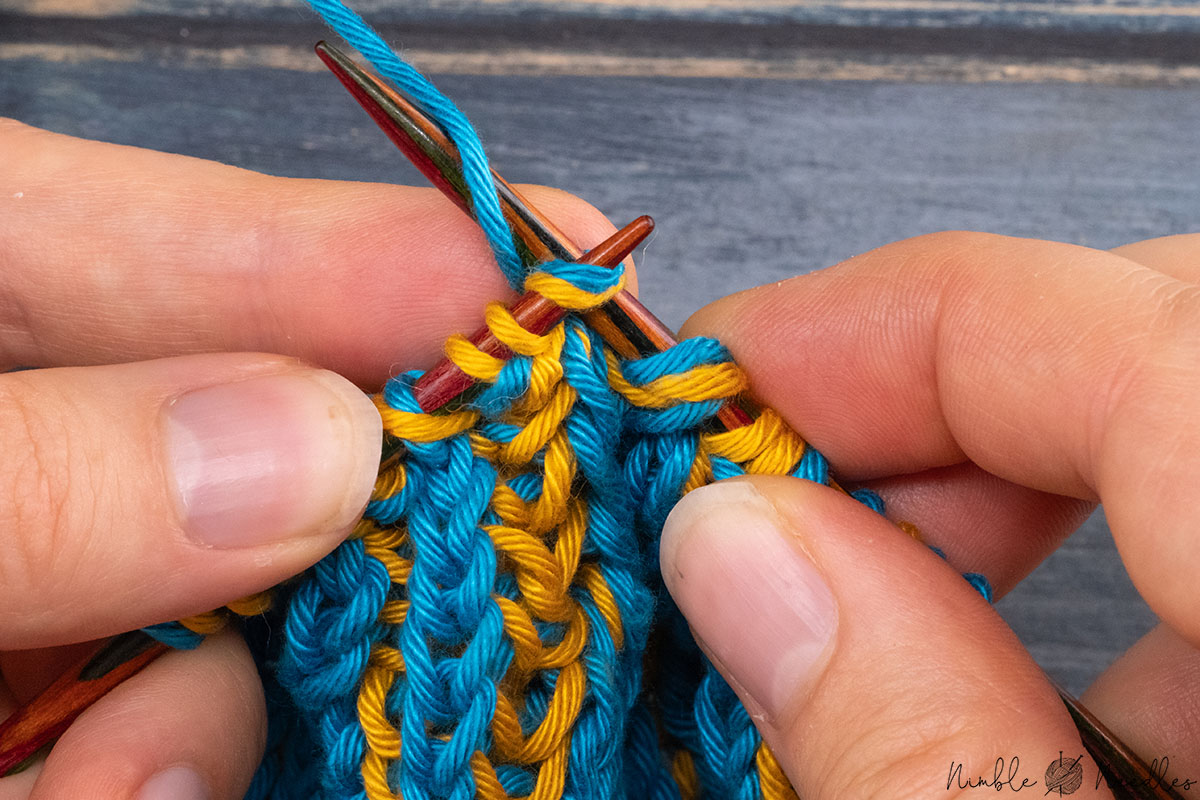 knitting a brk - brioche knit stitch