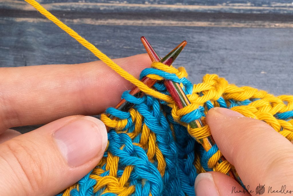 slipping the next two stitches knitwise