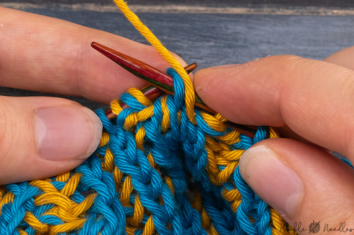 slipping one stitch and adding a yarn over