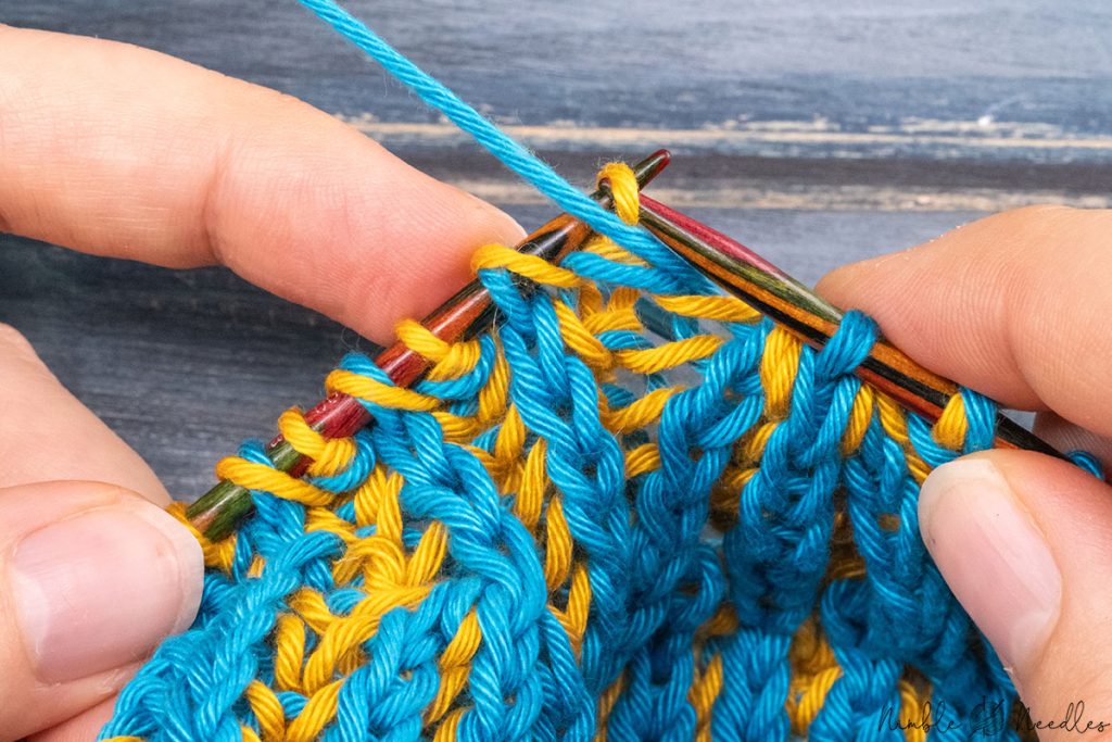 slipping one purlwise with yarn held in front