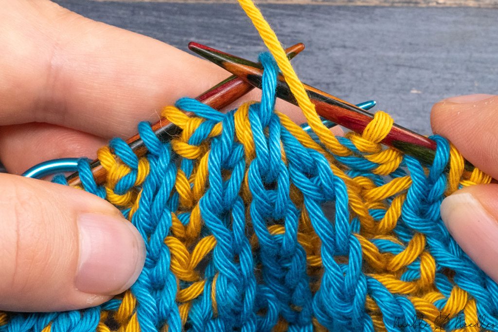 slipping one stitch while adding a yarn over